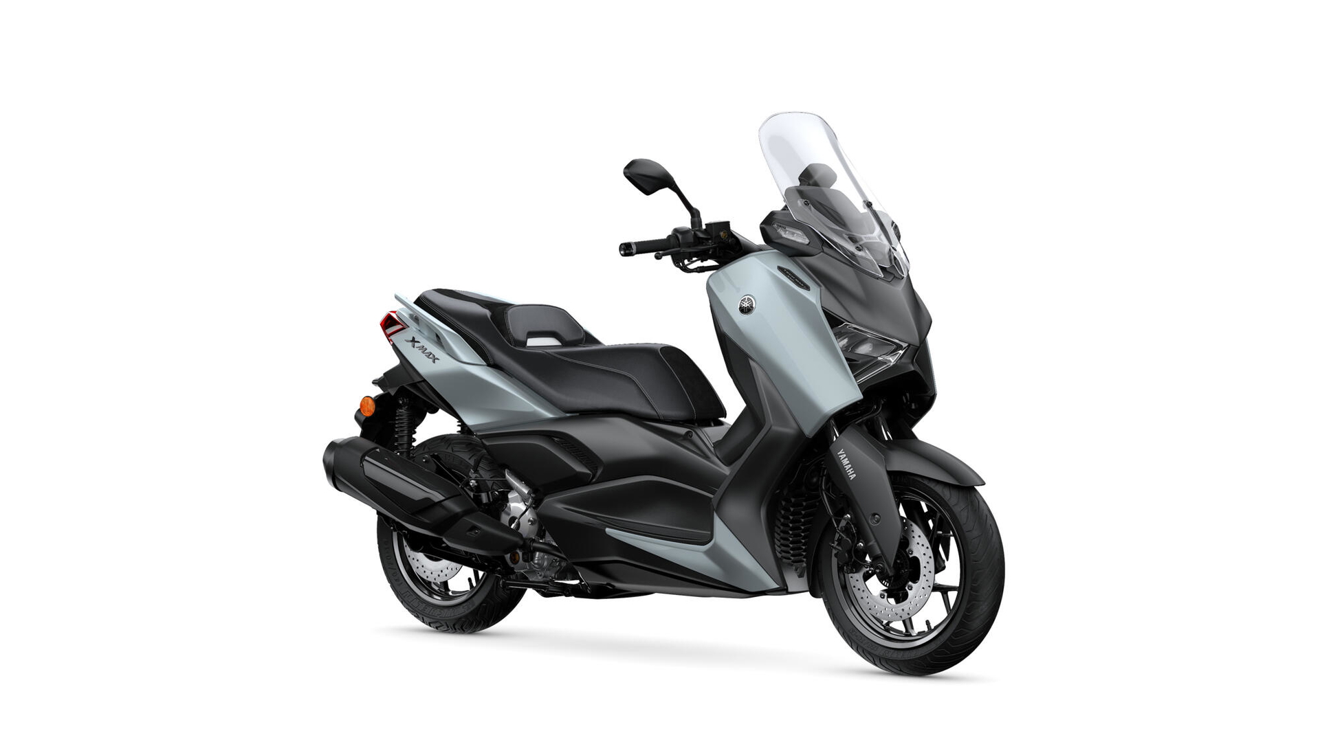 La Yamaha XMAX 2025 destaca por su diseño elegante y deportivo.