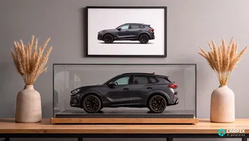 El Cupra Terramar exhibido en un elegante entorno minimalista.