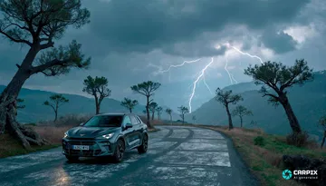 El Cupra Terramar destaca por su diseño audaz y deportivo en un entorno natural impresionante.