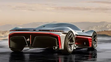 Vista del espectacular diseño trasero y lateral del Corvette Concept. Vista del espectacular diseño trasero y lateral del Corvette Concept.