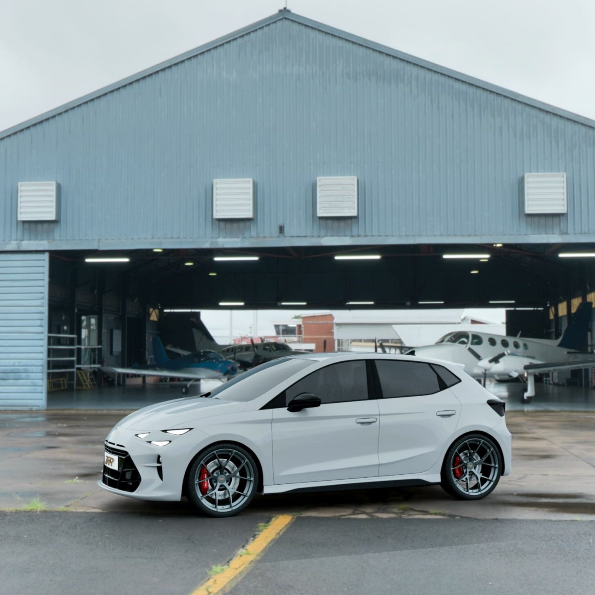 cupra ibiza 2026 en un entorno industrial