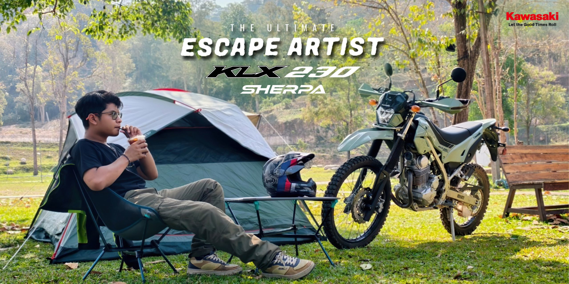 Esta Kawasaki de enduro es ideal para aventureros, con un diseño robusto y auténtico.