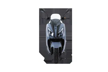 Diseño frontal del Mitt Legrand 125cc, ideal para la ciudad.