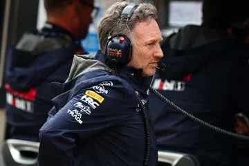 Christian Horner, director de Red Bull, en su entorno de trabajo.