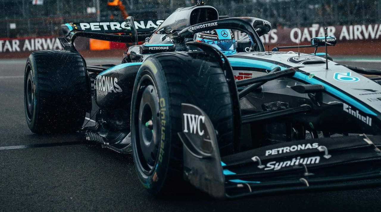 Mercedes presenta su monoplaza con aerodinámica optimizada en Spa