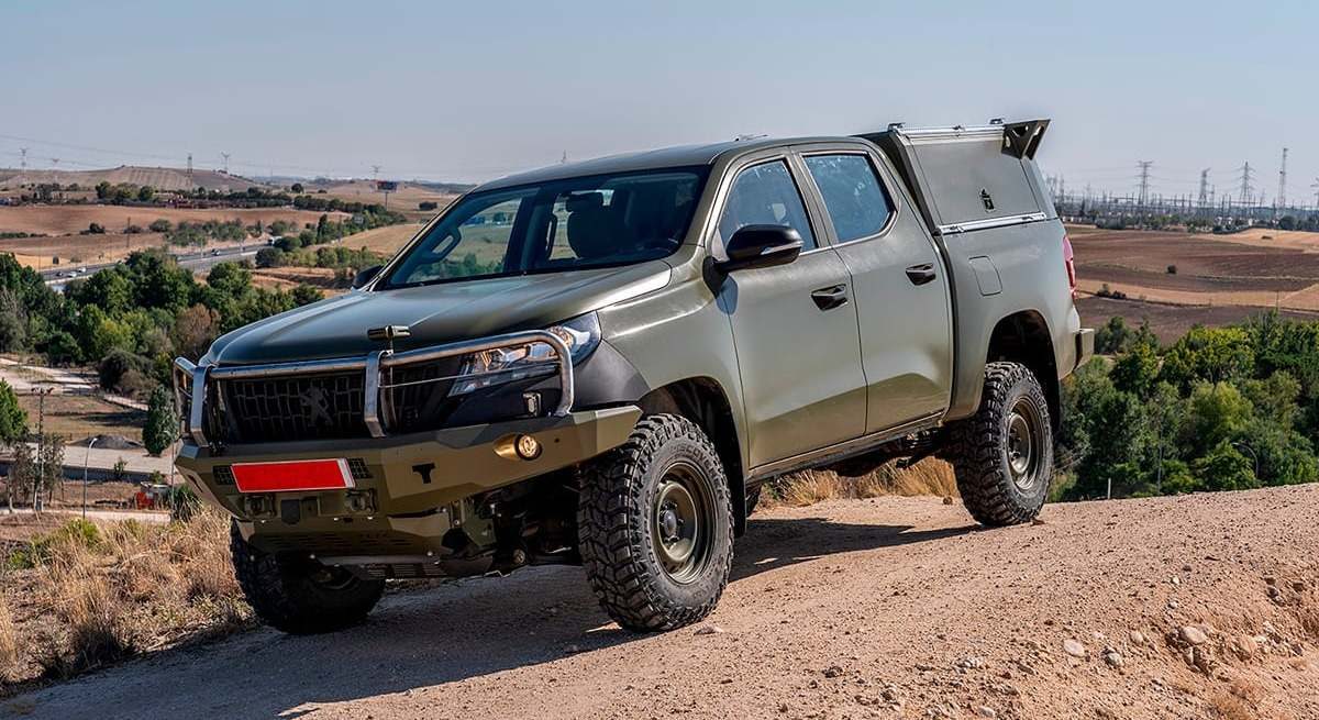 El todoterreno Iturri Landtrek de Peugeot, configurado para uso militar.