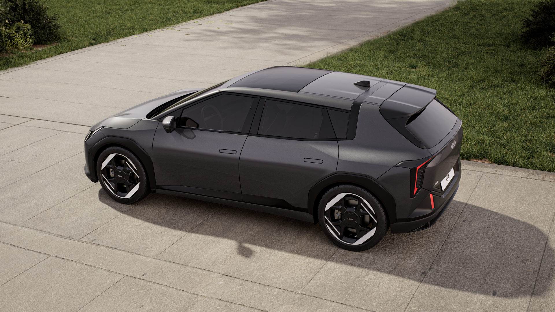 El nuevo Kia EV4 combina diseño elegante con un maletero amplio y eficiente.