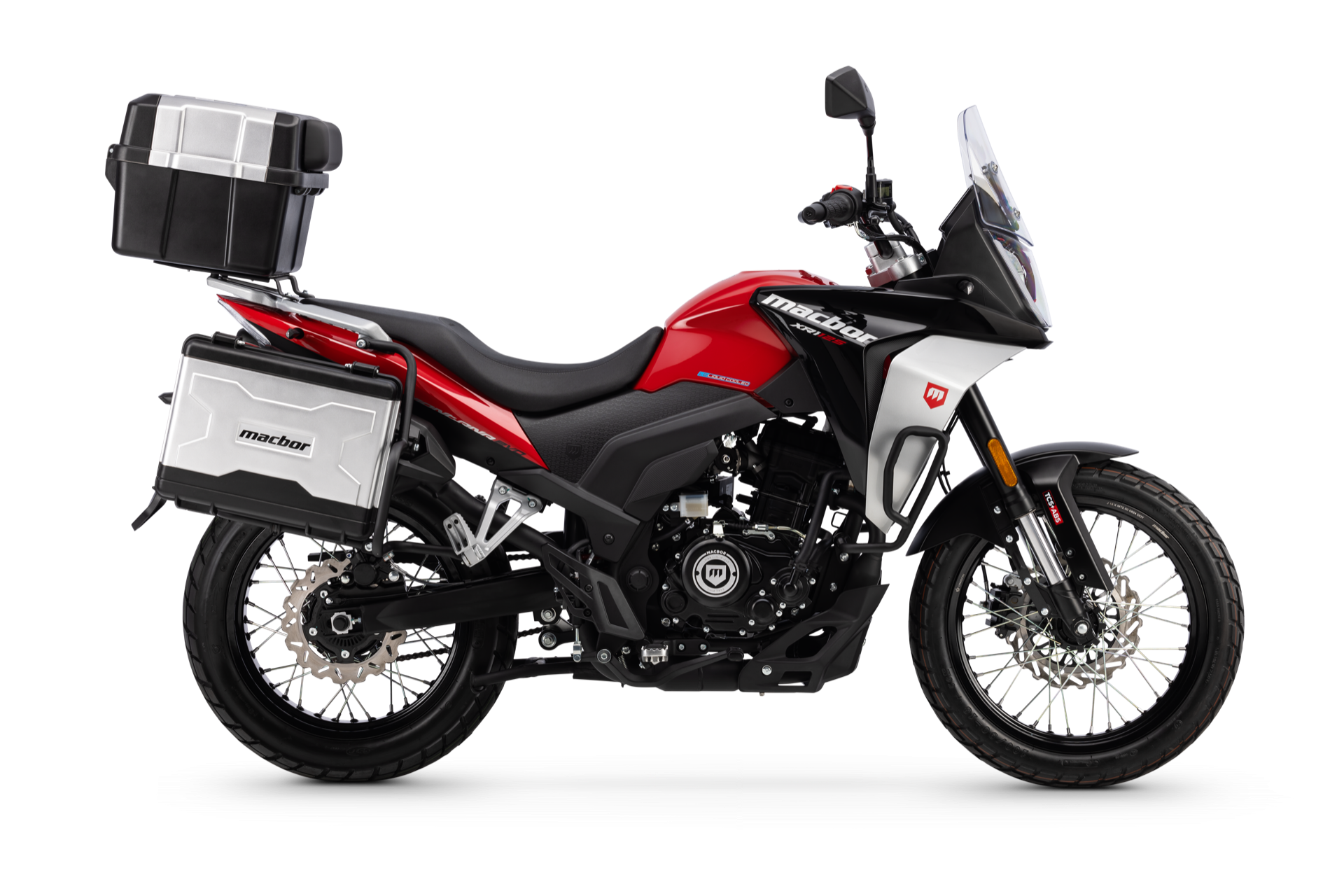 Macbor Montana XR1 EVO, una motocicleta pensada para la aventura con diseño robusto.