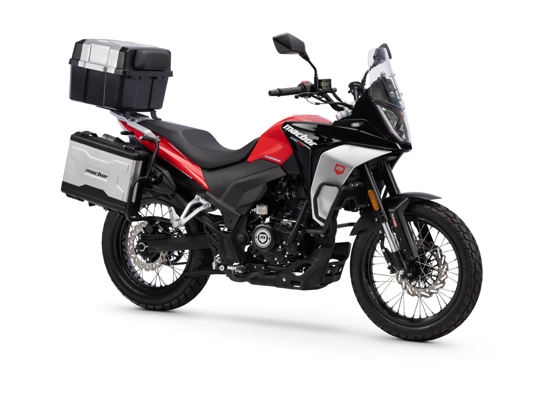 La Macbor Montana XR1 EVO destaca por su diseño aventurero y robusto, perfecta para el off-road.