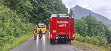 Apariencia del accidente de un Porsche Carrera GT en Austria.