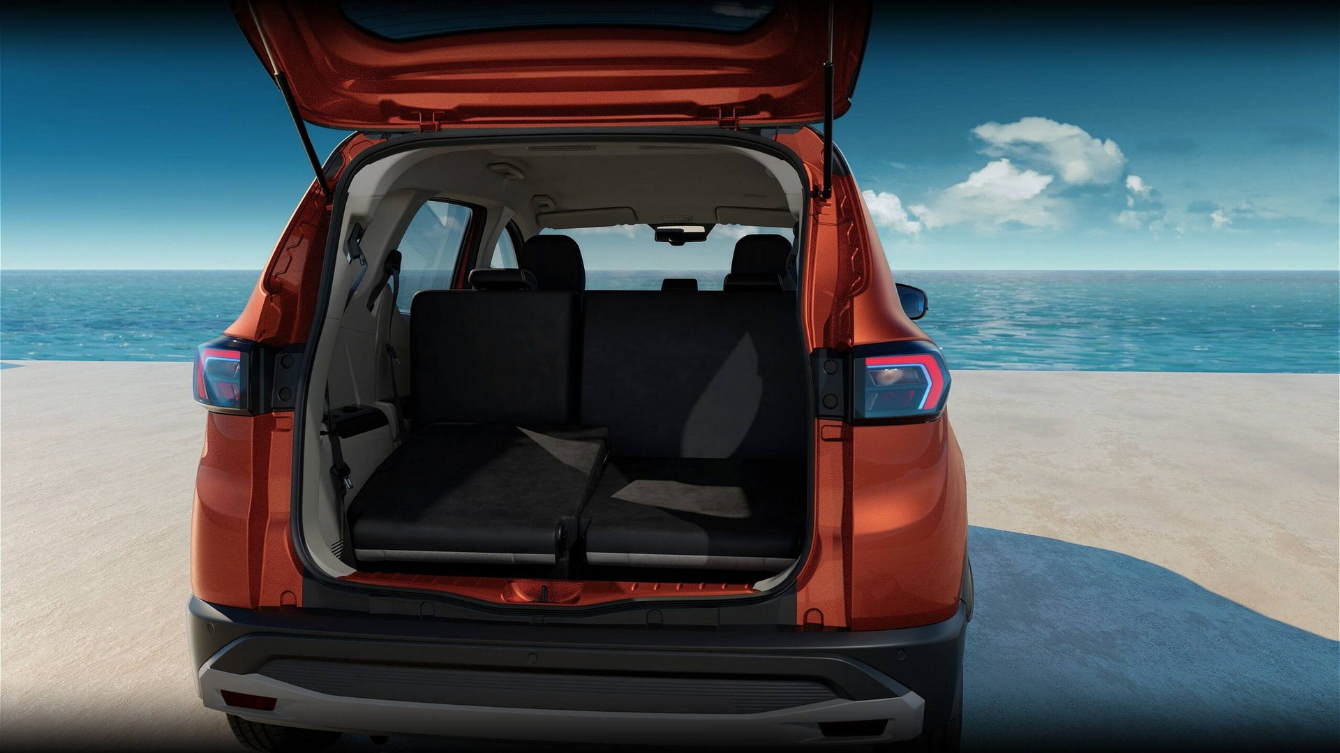 Maletero espacioso del Renault Triber, ideal para viajes familiares.