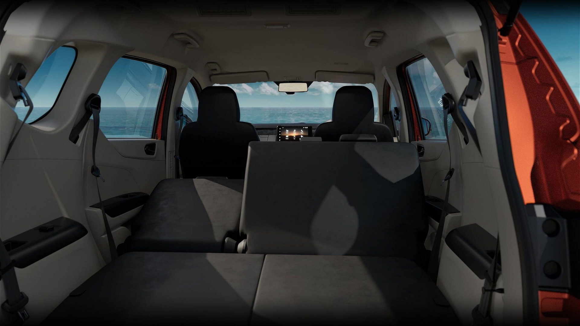 Amplio espacio interior con opción de configuración de asientos para 7 plazas.