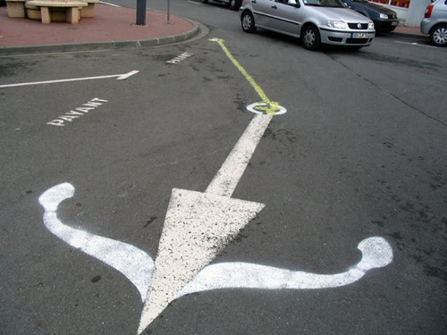 Roadsworth, arte en el asfalto