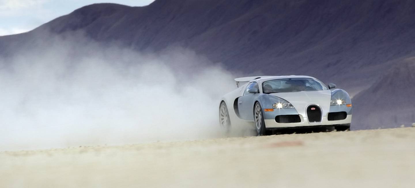 Bugatti_Veyron in/bei Gerlach in Nevada_USA