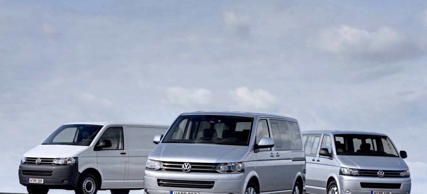 Volkswagen Transporter, Caravelle, Multivan y California, lavado de cara