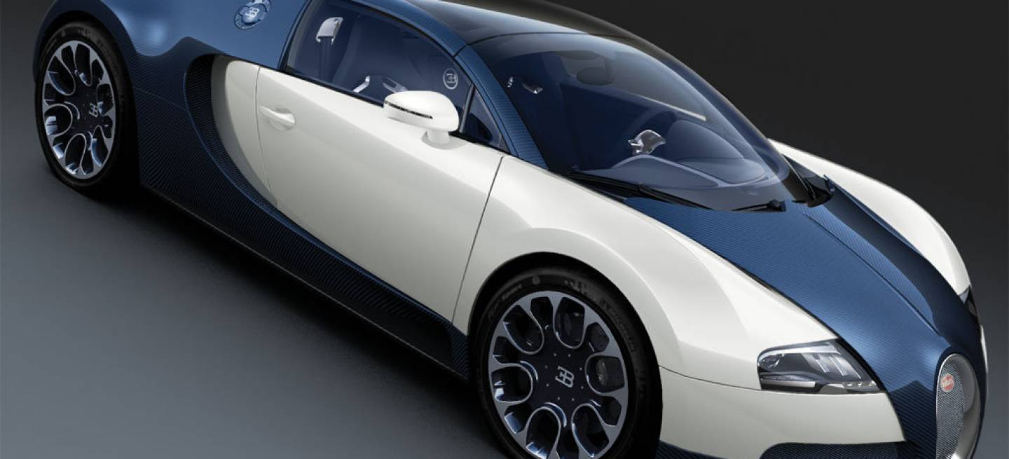 Bugatti Veyron Grand Sport Blue Carbon