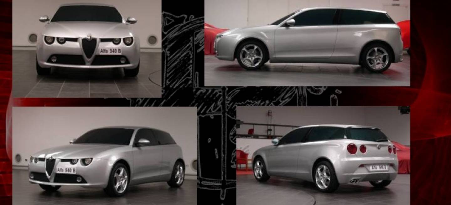 Bocetos y diseños preliminares del Alfa Romeo Giulietta