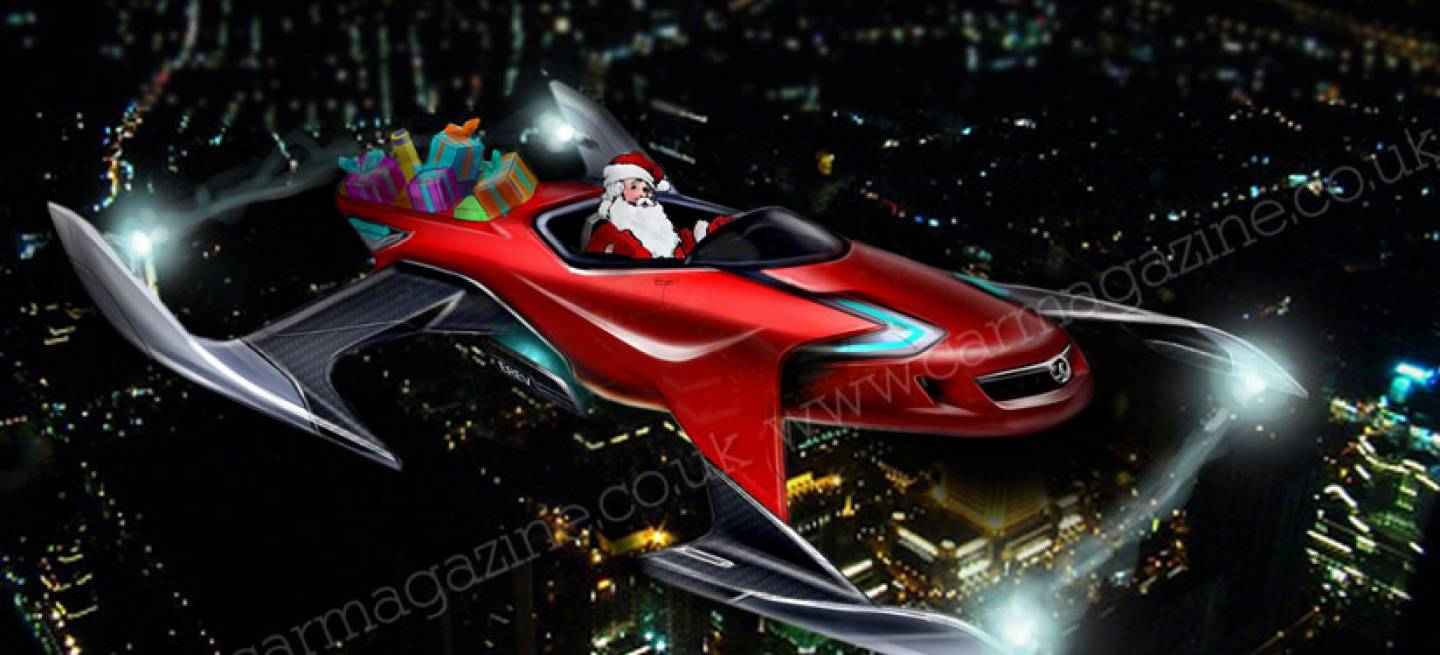 los diseñadores de coches crean nuevos trineos para santa claus trineos de santa