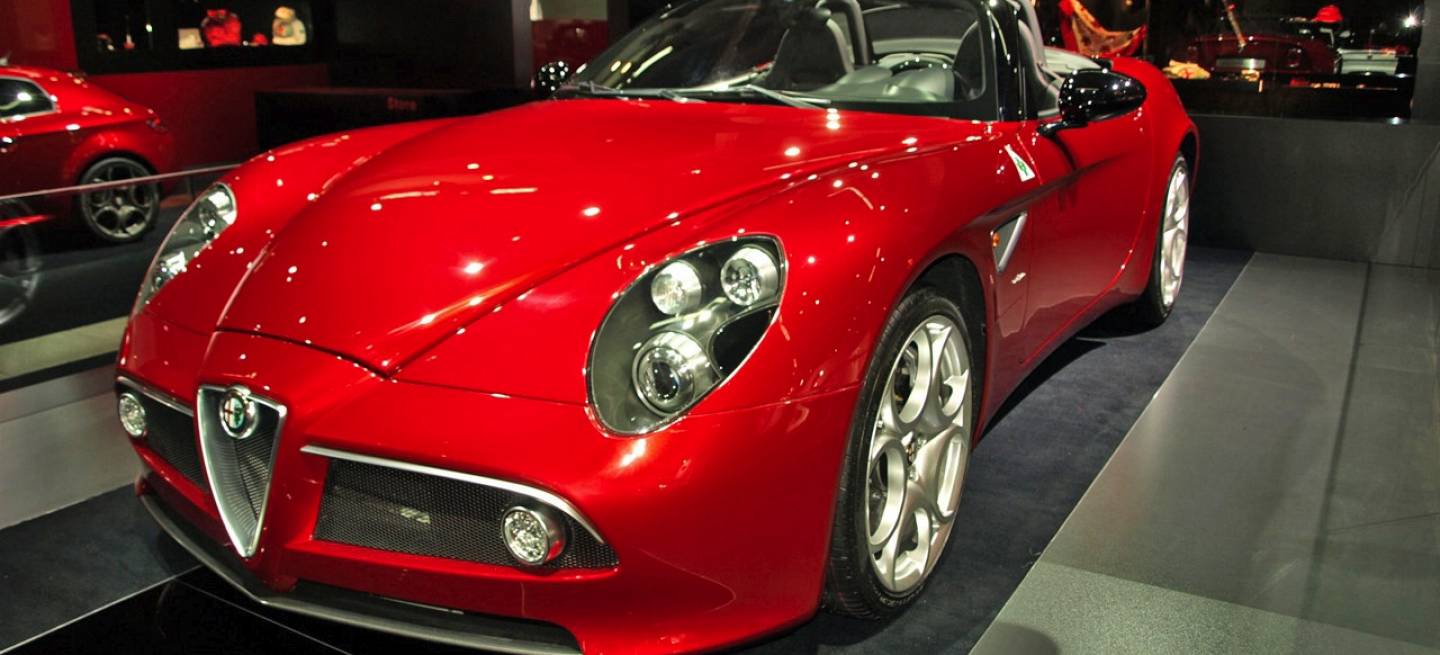Alfa Romeo 8C Spider en el Salón de Barcelona
