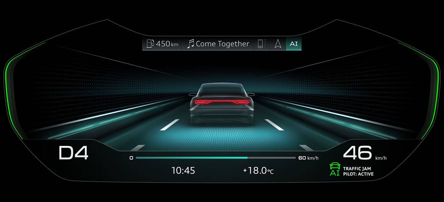 The traffic jam pilot in the new Audi A8