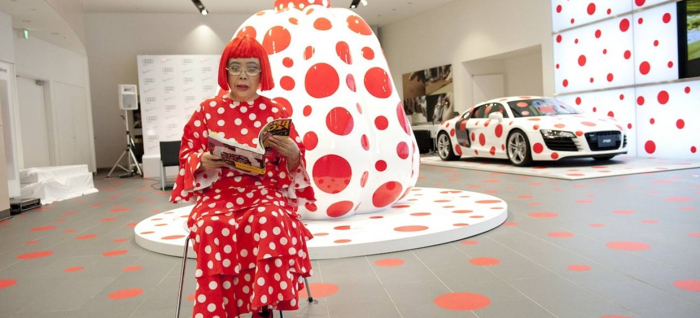 Exposición de Yayoi Kusama en el Audi Forum de Tokio