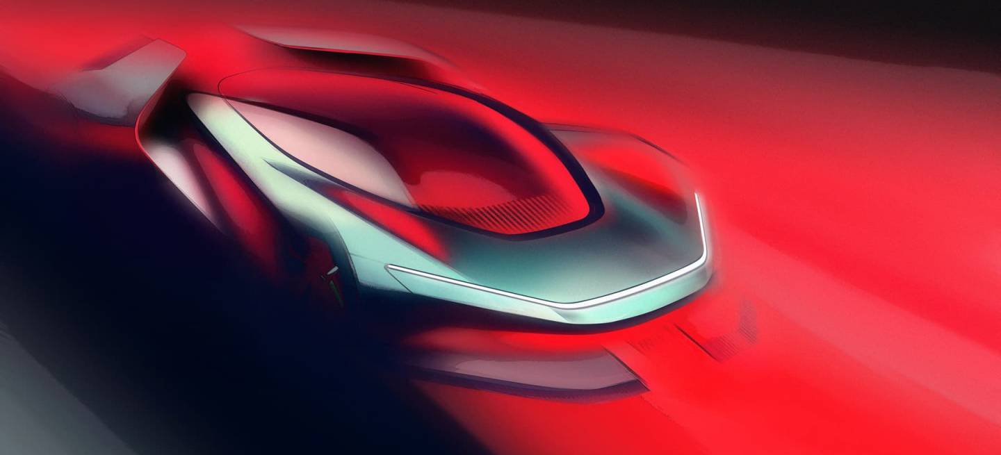 Automobili Pininfarina Pf0 Concept Sketch Automobili Pininfarina Pf0 Concept Sketch
