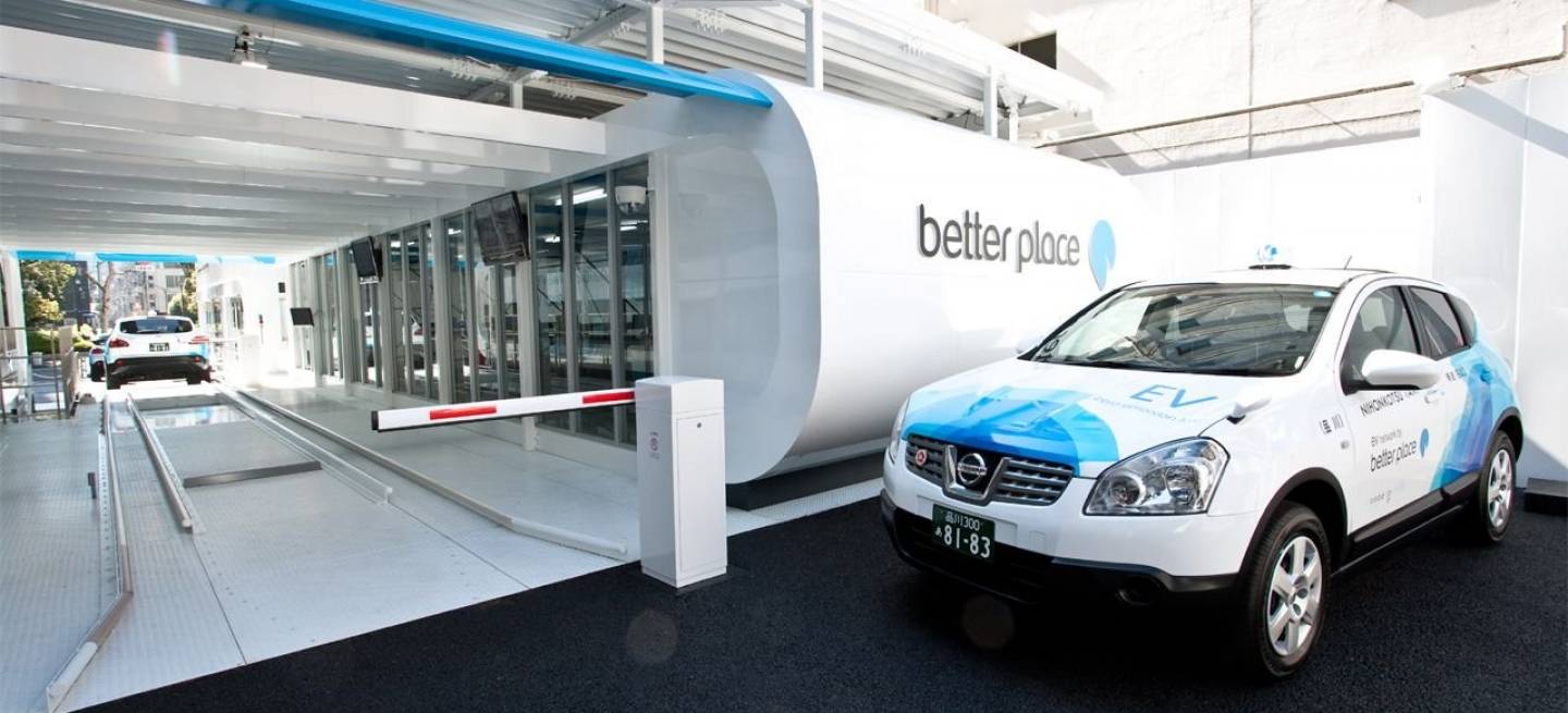 Better Place estrena su electrolinera y firma un acuerdo con Geely