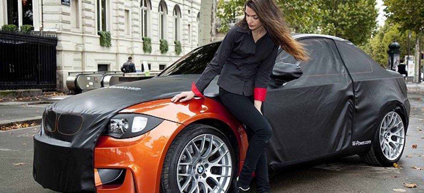 BMW Serie 1 M Coupé camuflado en París
