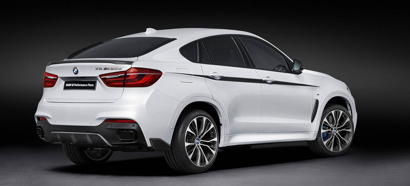 BMW X6: spoiler de fibra carbono y otros 10 extras M Performance para equipar en | Diariomotor