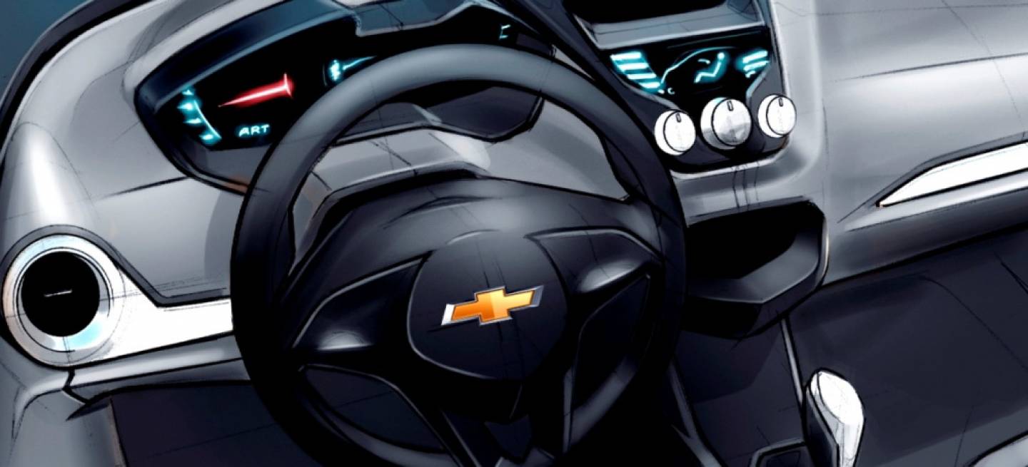 Bocetos del Chevrolet Agile