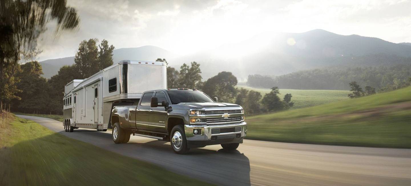 2015 Chevrolet Silverado 3500 HD LTZ crew cab pickup with dual r