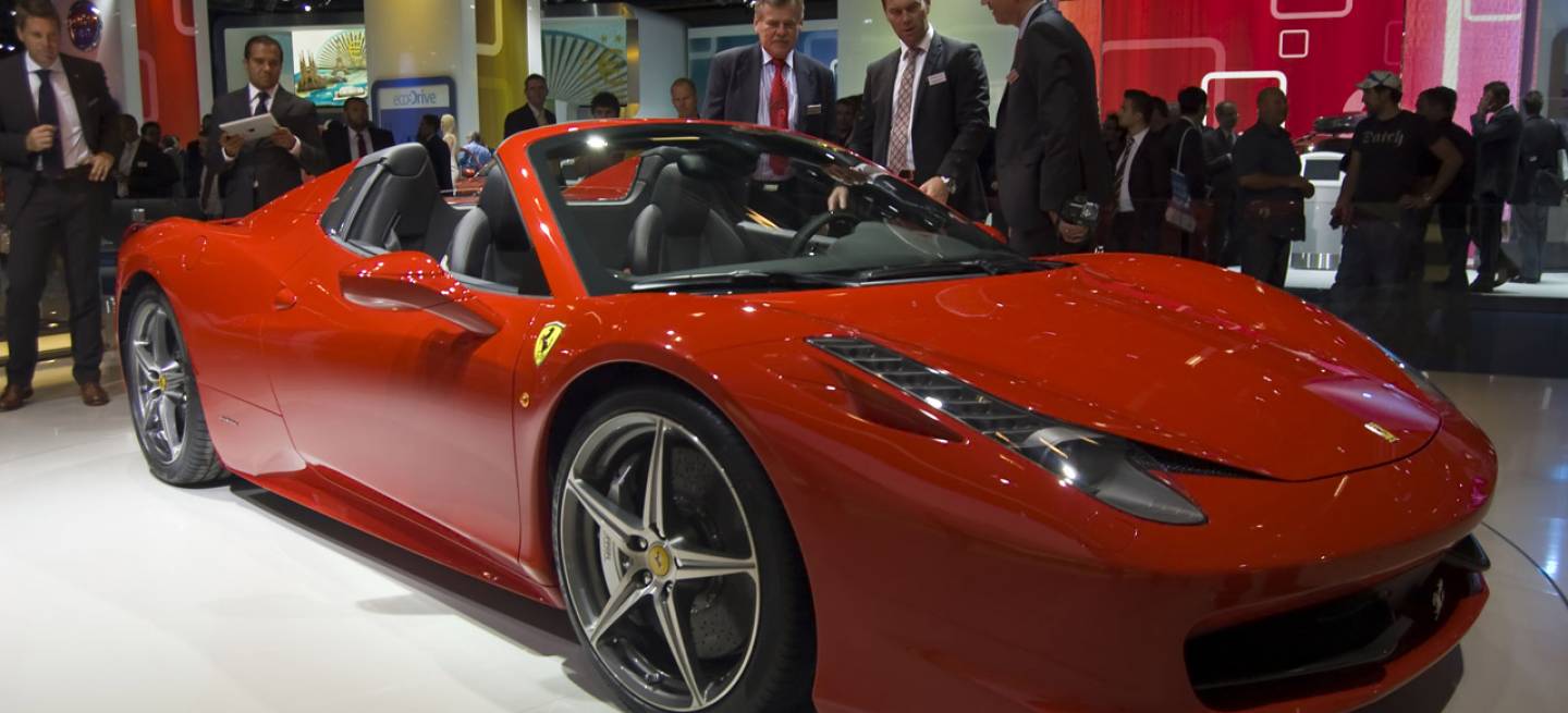 Ferrari 458 Spider en el Salón de Frankfurt