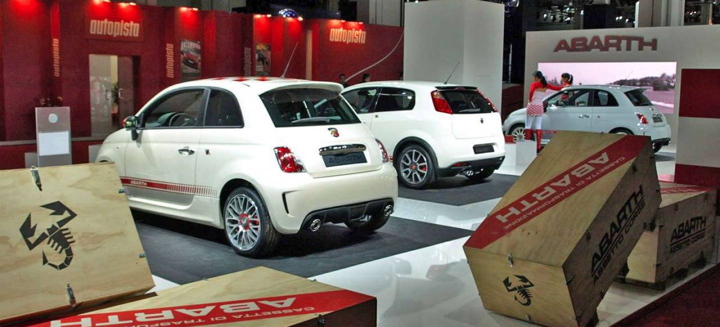 Fiat 500, 500 Esseesse y Grande Punto Abarth en el Salón de Barcelona