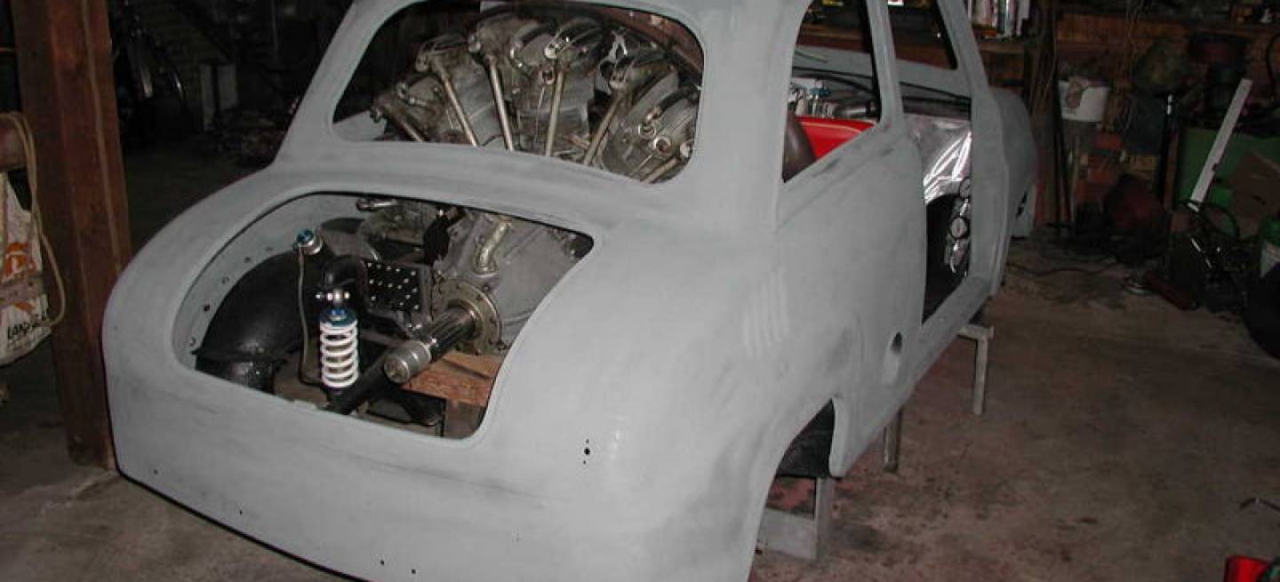 Goggomobil con motor de avión