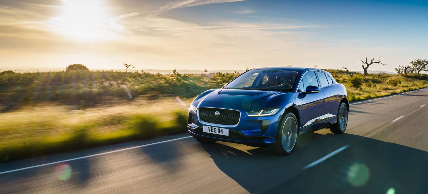 Jaguar I Pace 2019 Azul Exterior Frontal Jaguar I Pace 2019 Azul Exterior Frontal