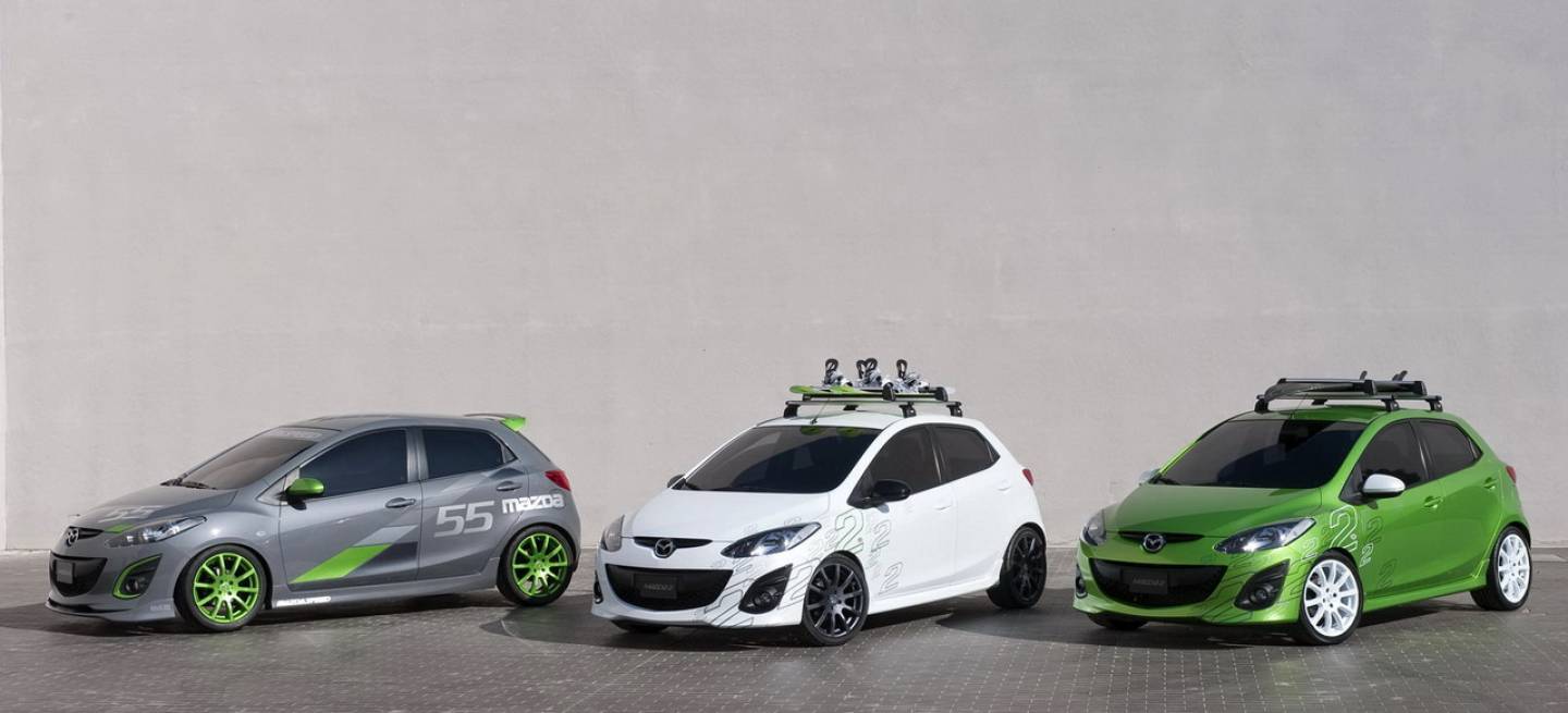 Prototipos de Mazda 2 en el L.A. Auto Show