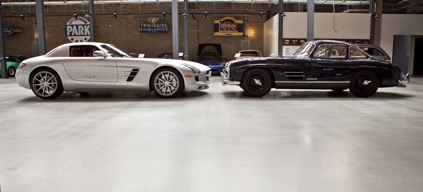 Mercedes 300 SL y SLS AMG, clásicos frente a frente