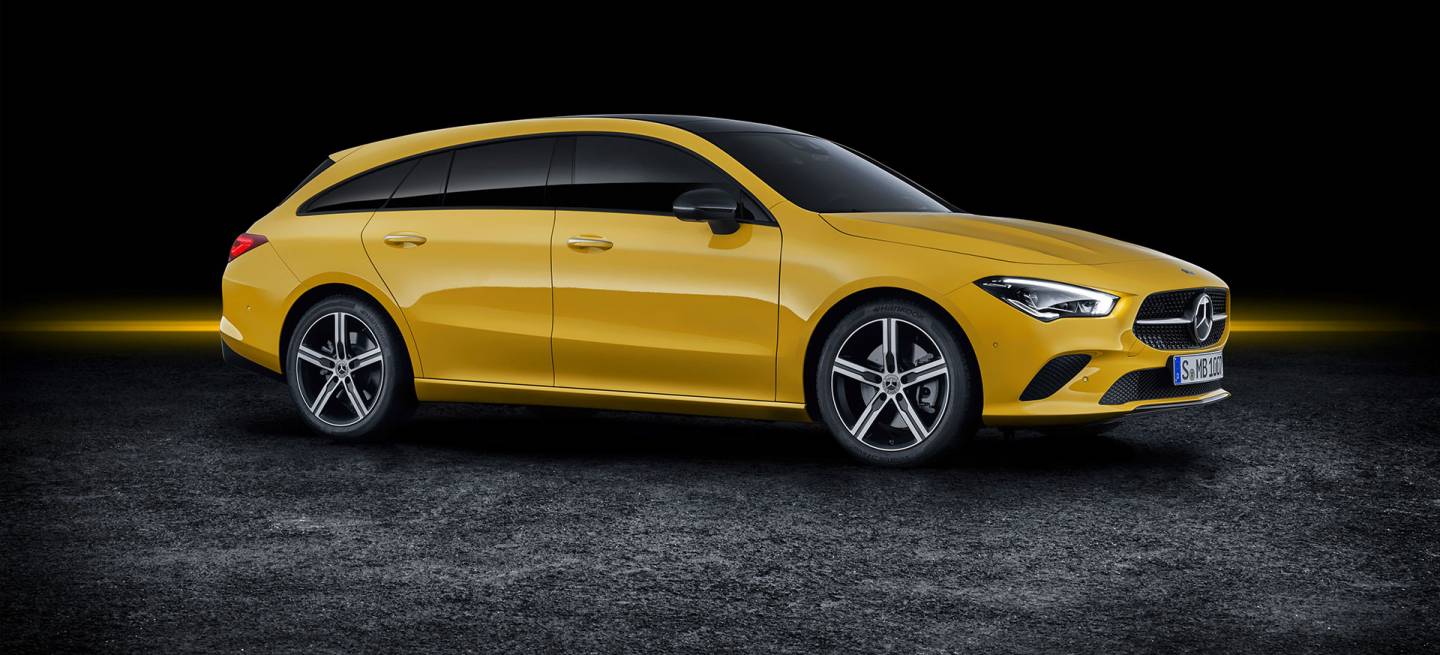 Mercedes Cla Shooting Brake 2019 Amarillo Exterior 01 Mercedes Cla Shooting Brake 2019 Amarillo Exterior 01