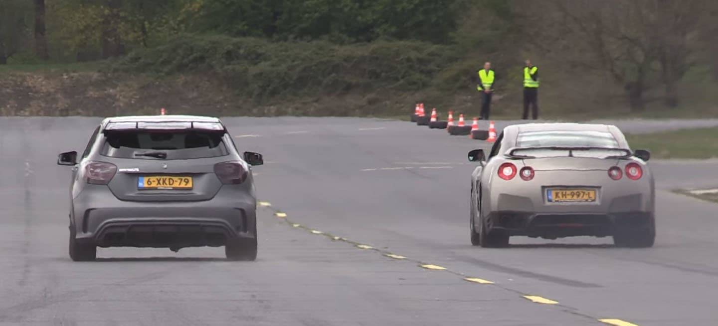 mercedes-clase-a-audi-r8-nissan-gt-r-video