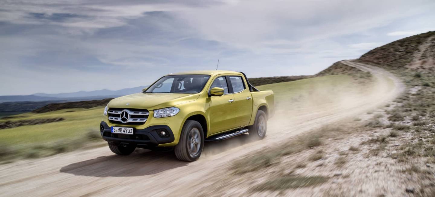 Mercedes-Benz X-Klasse – Exterieur, Limonitgelb metallic, Auss