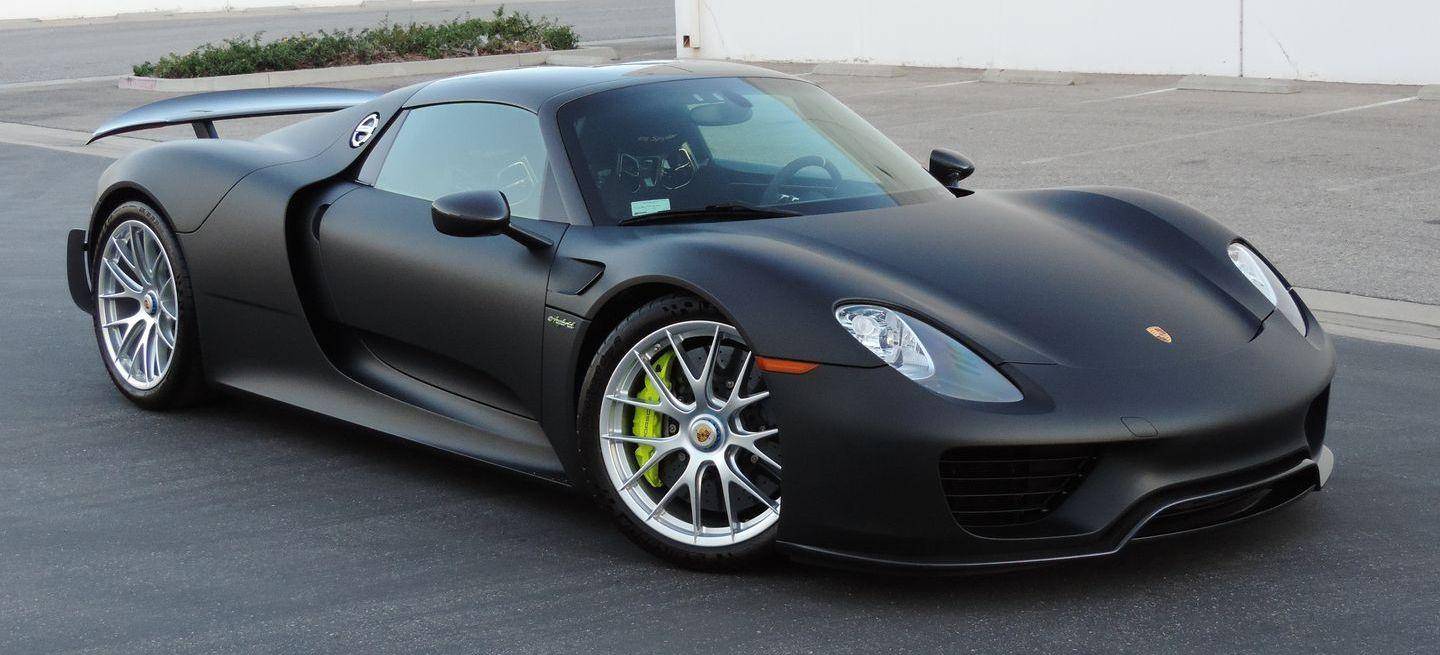 Порше 918 черный матовый