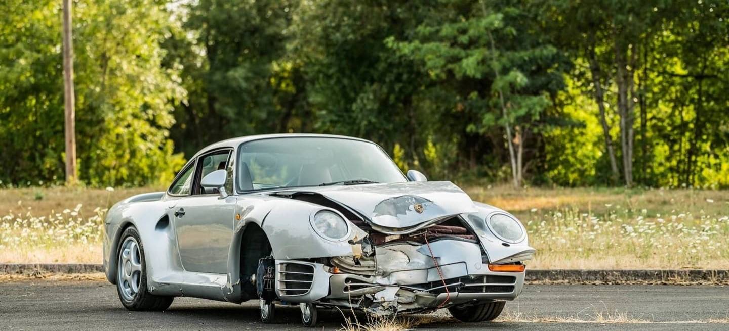 Porsche 959 Accidente Subasta 0818 001 Porsche 959 Accidente Subasta 0818 001