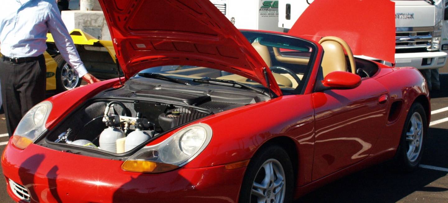 Porsche Boxster propulsado por aire comprimido
