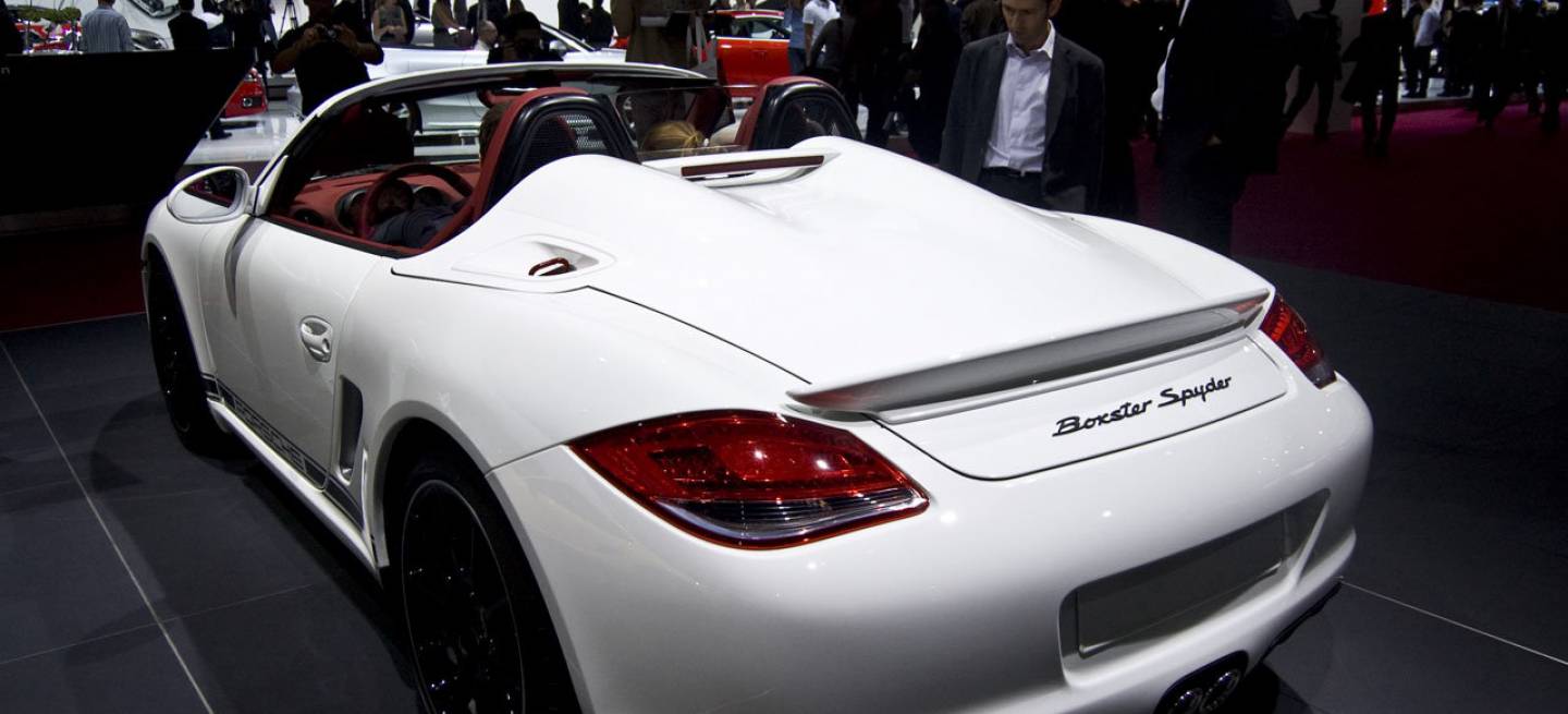 Porsche Boxster Spyder en el Salón de París