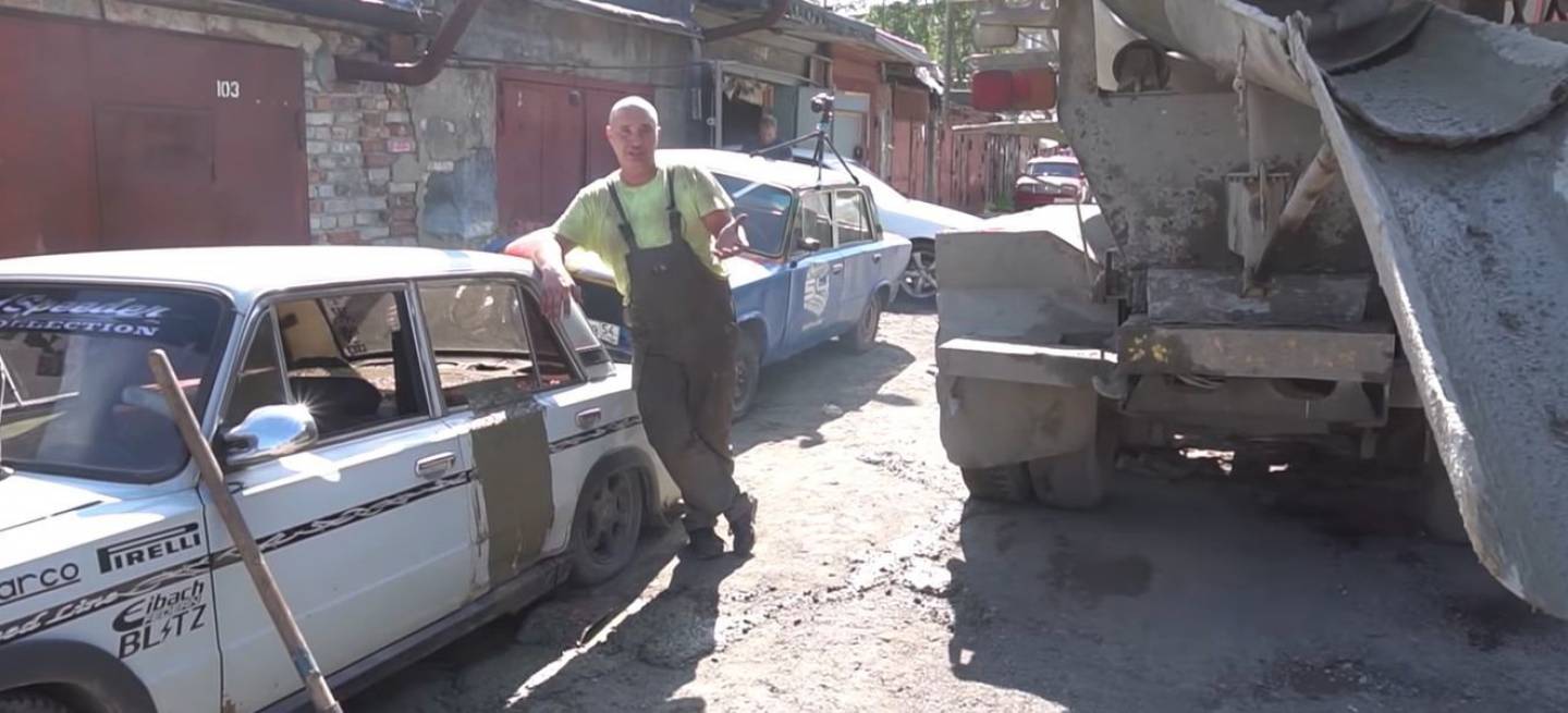 Ruso Coche Cemento Ruso Coche Cemento