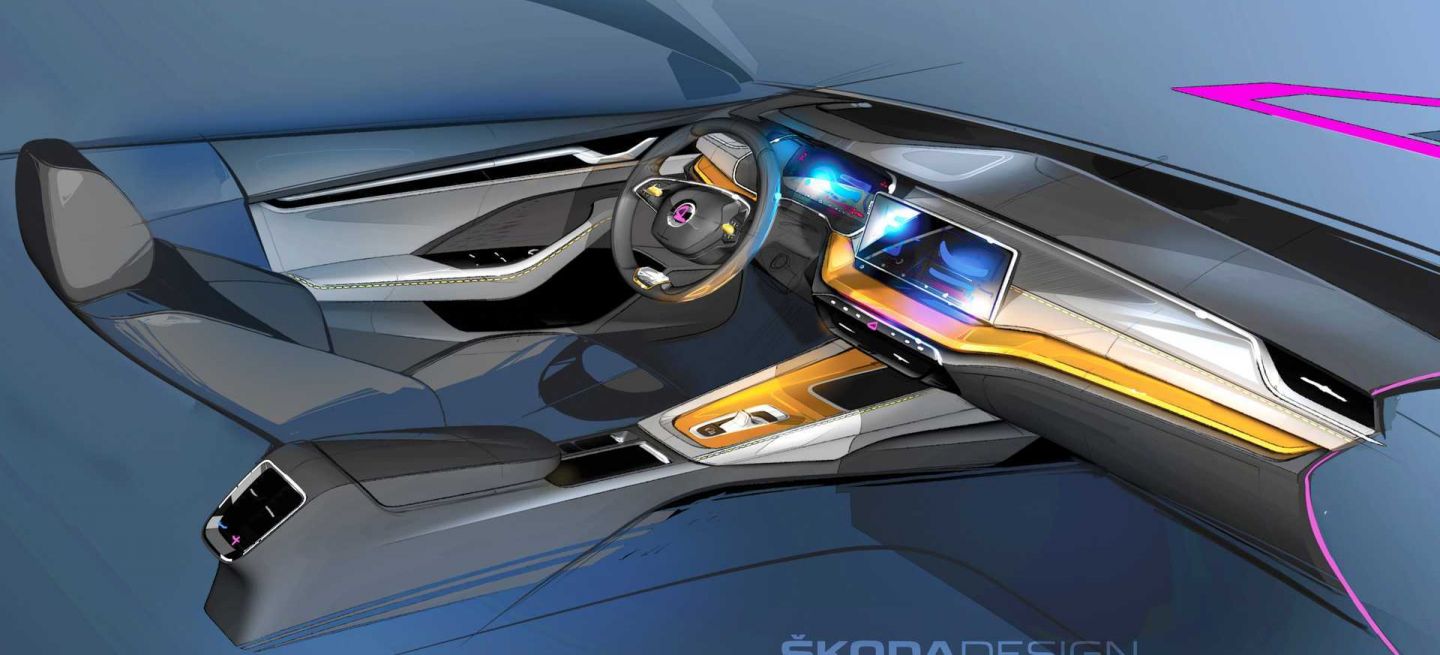 Skoda Octavia 2020 Teaser Interior 01 Skoda Octavia 2020 Teaser Interior 01