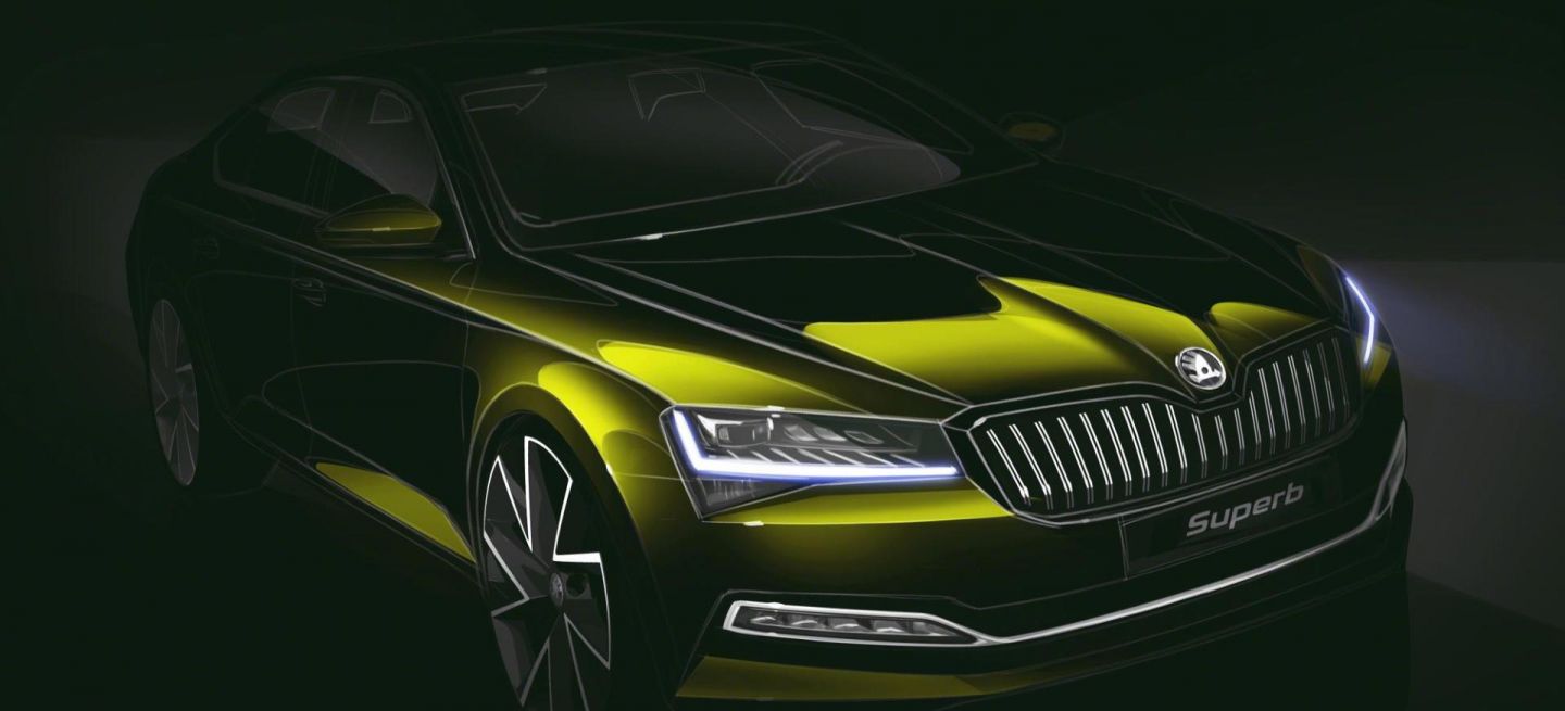 Skoda Superb Adelanto Boceto Skoda Superb Adelanto Boceto