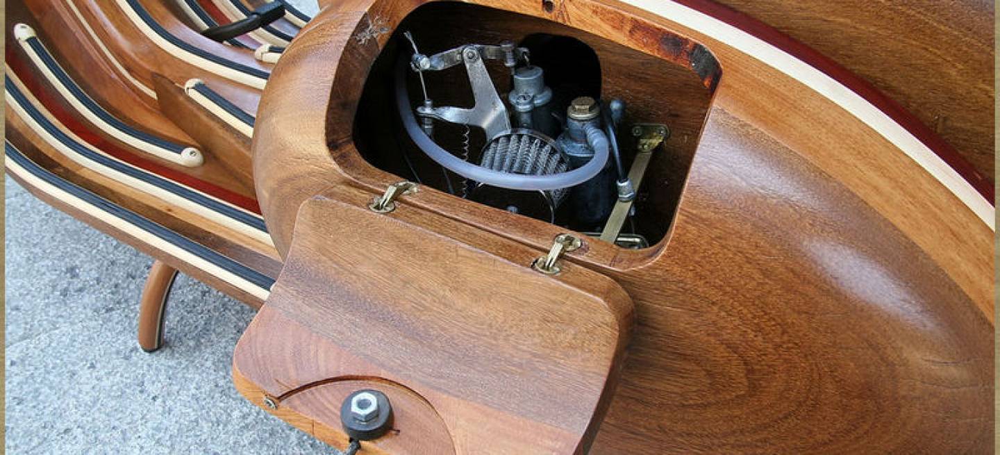 Vespa de madera