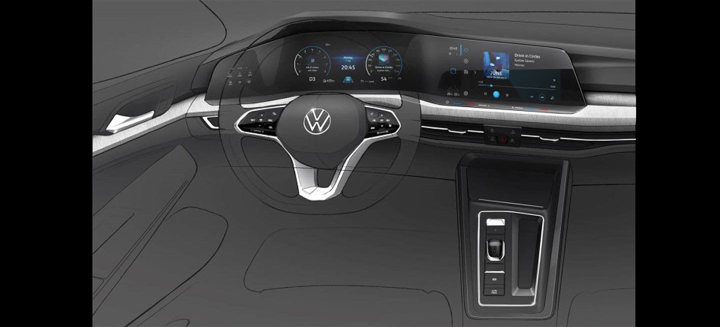 Volkswagen Golf 2020 Boceto Interior 00 Volkswagen Golf 2020 Boceto Interior 00