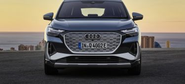 Audi Q4 E Tron 2021 Azul Frontal Parrilla Luces 032